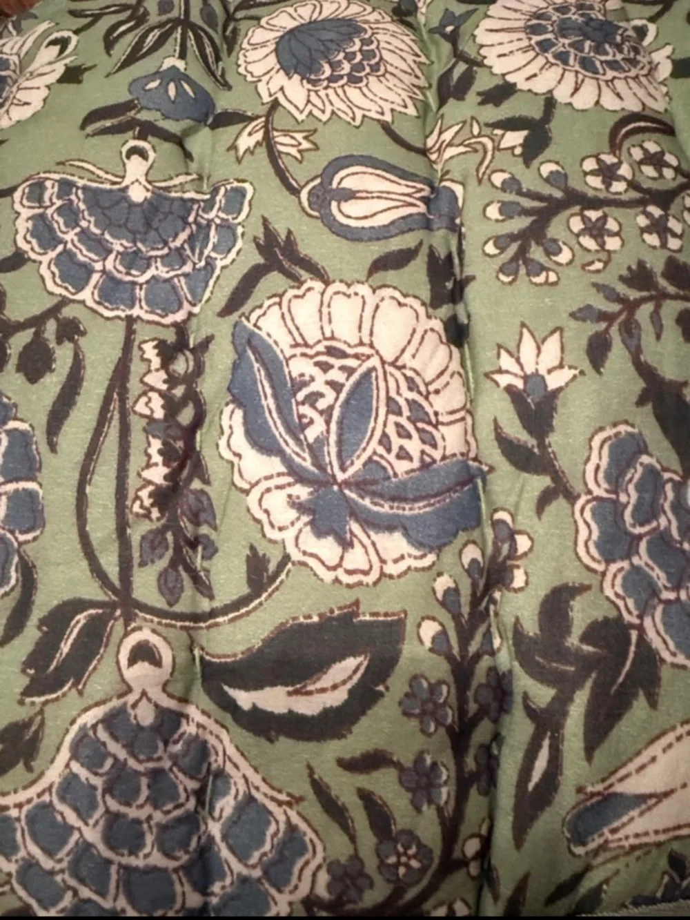 New Anthropologie 100% Cotton Voile Printed Quilt Collection Size Queen